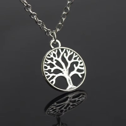 High Quality Classic Shiny Zircon Tree of Life Pendant Necklace, a Beautiful Necklace Gift for Beautiful Women
